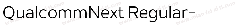 QualcommNext Regular字体转换